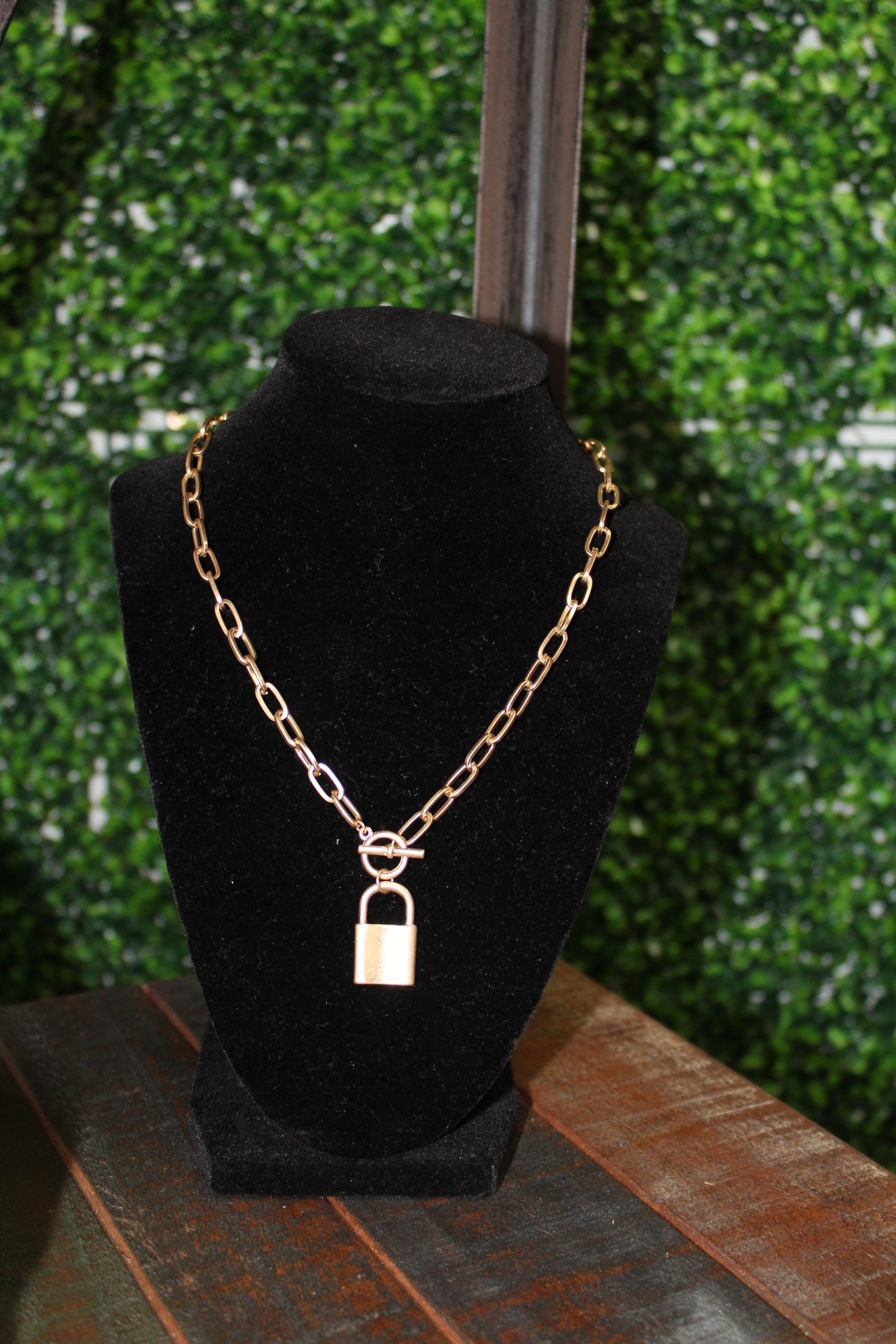 Chain Necklace Padlock Pendant, Chain Link Necklace Lock