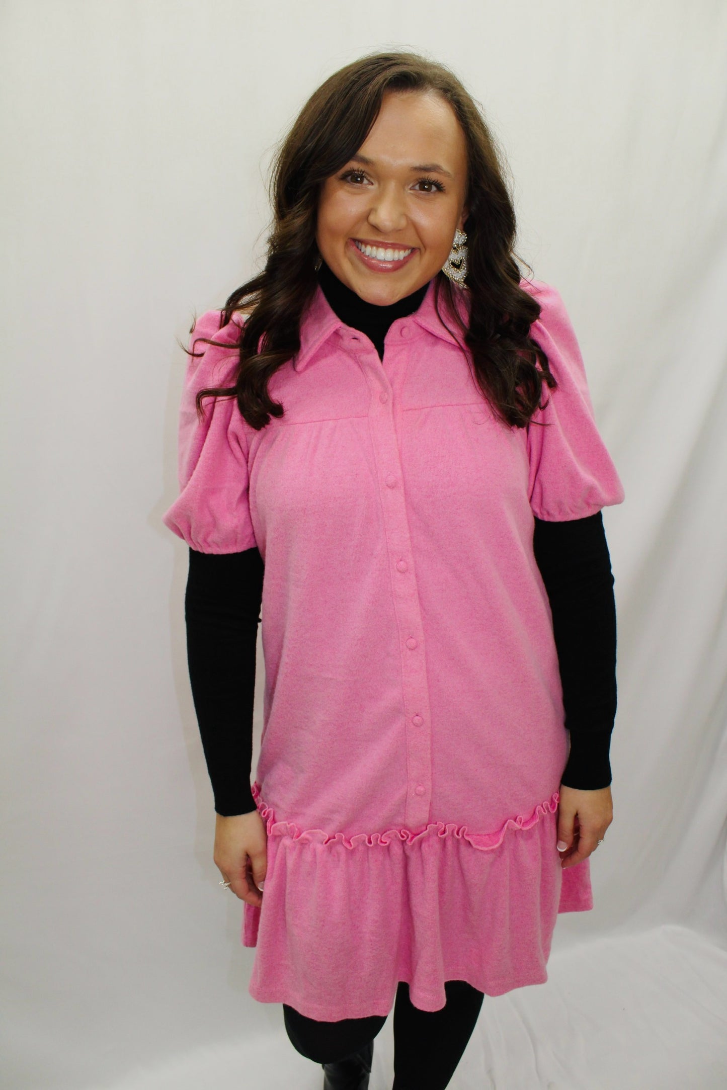 Tickle Me Pink Sweater Dress