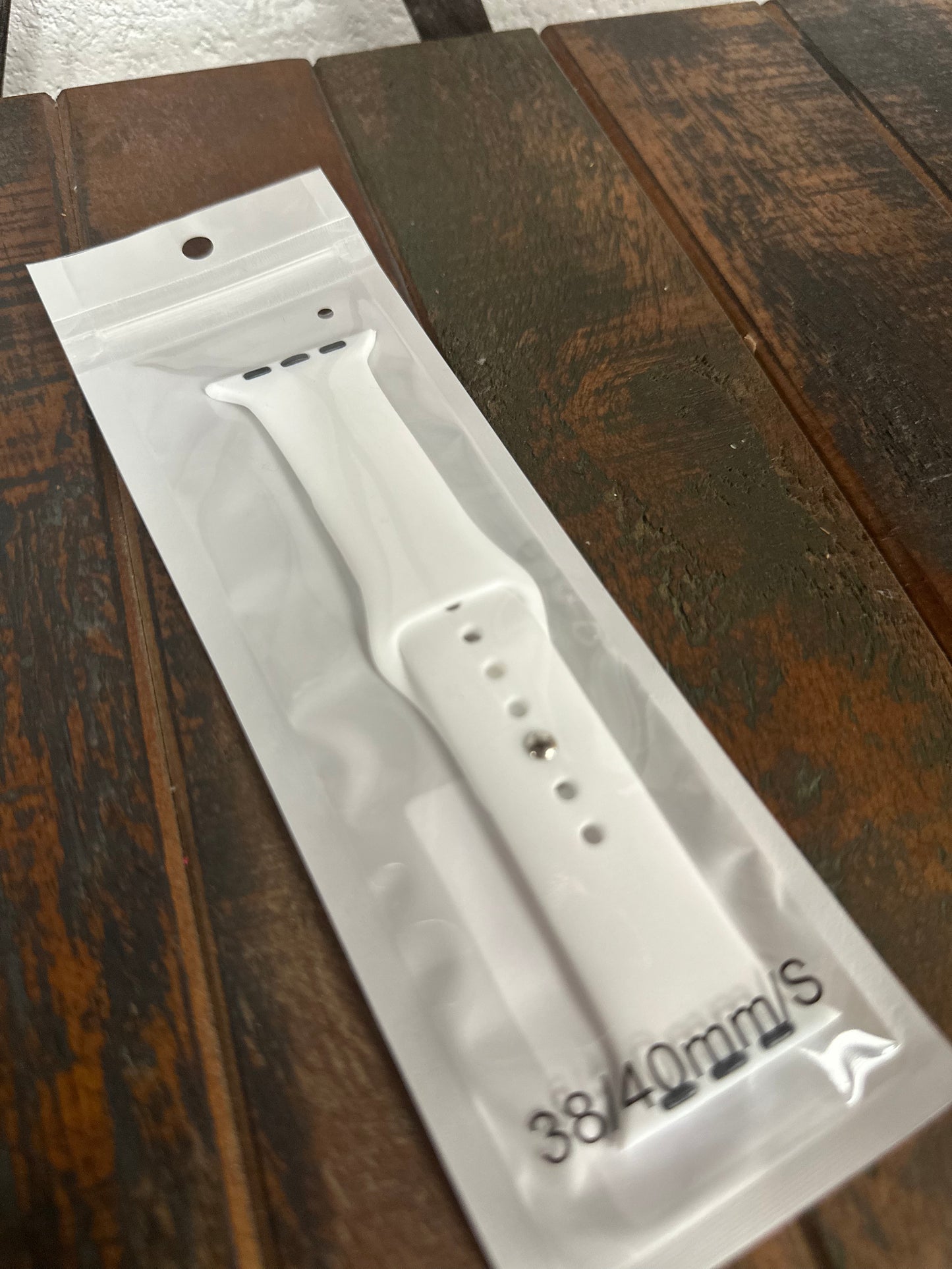 White Silicone Smart Watch Band (S/M)