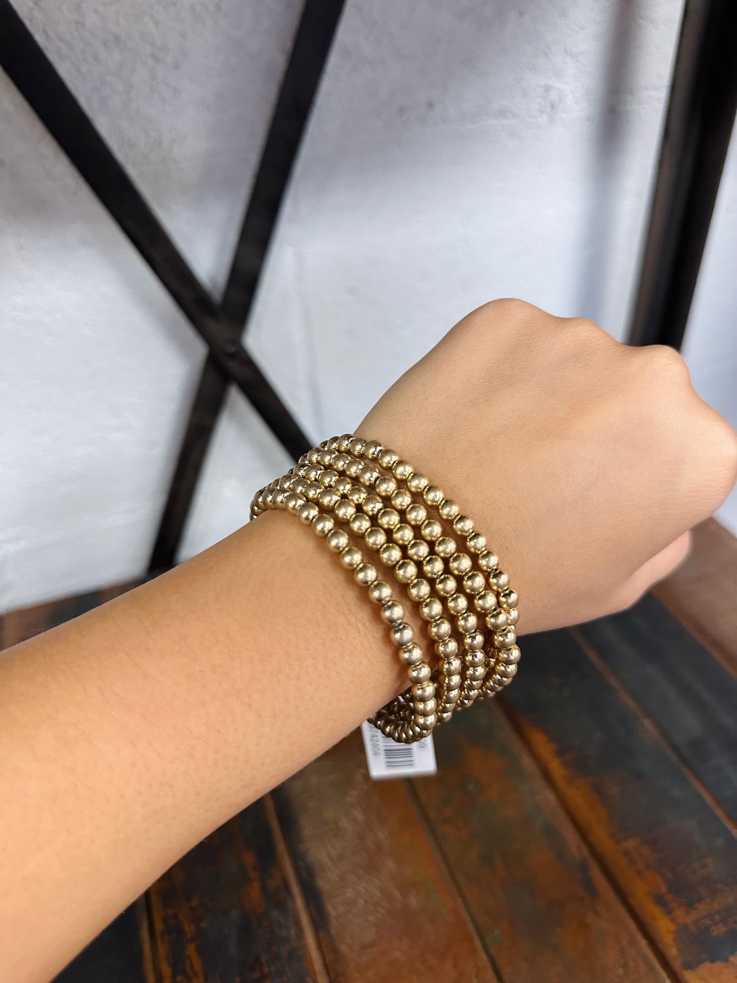 Go-To Golden Bead Bracelet Set