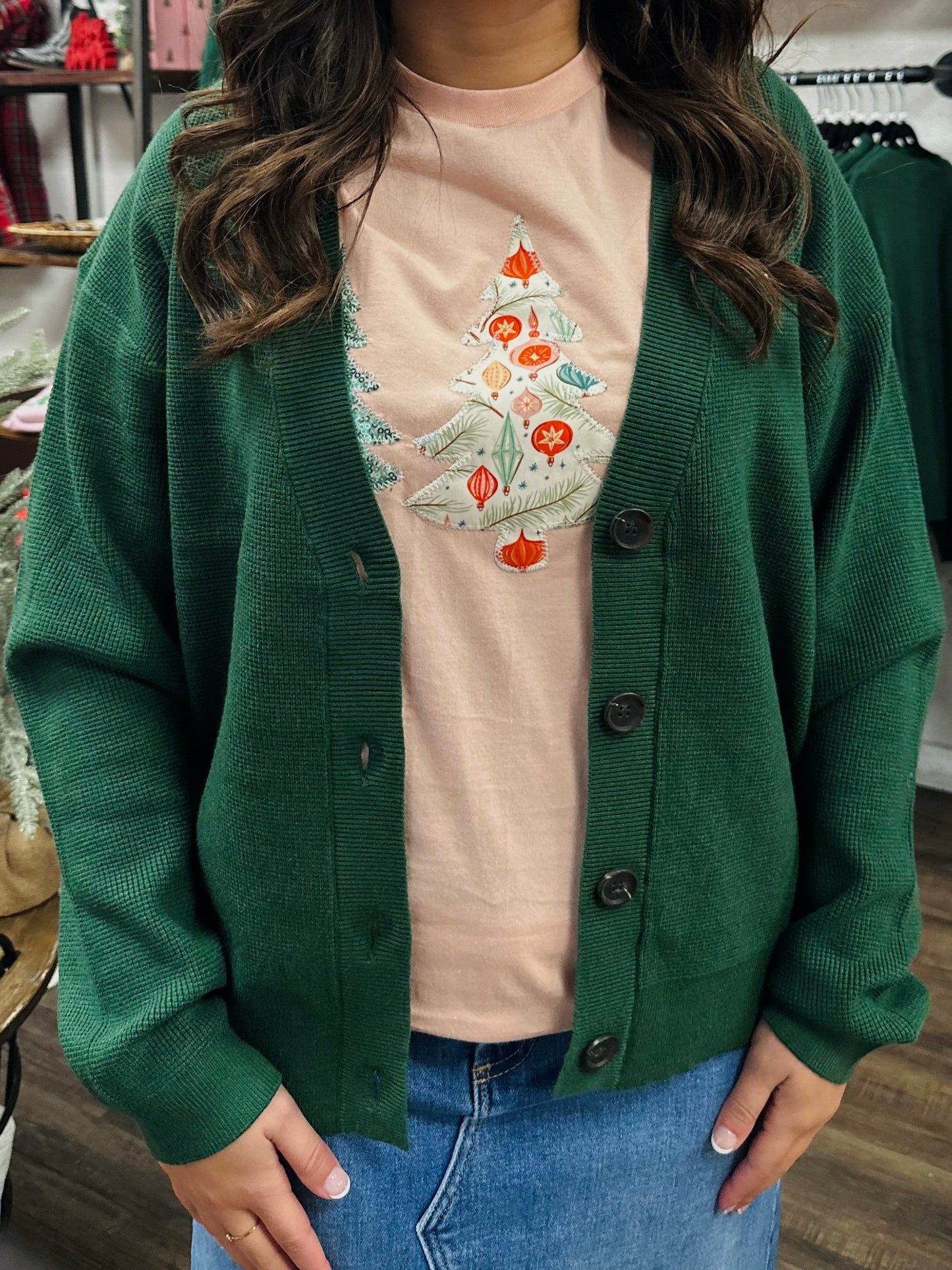 Let's Get Cozy Hunter Green Cardigan