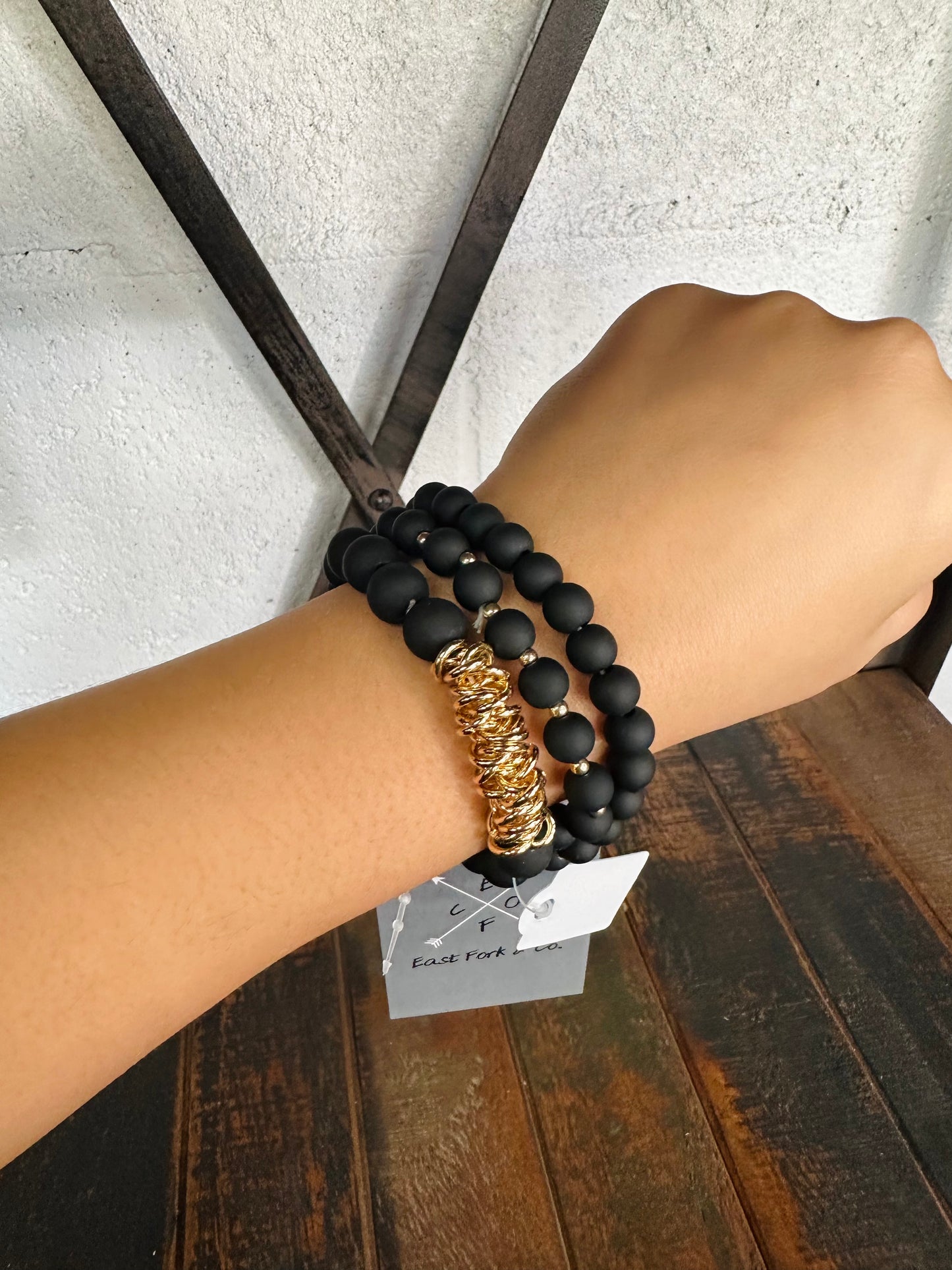 Gold and Black Stack