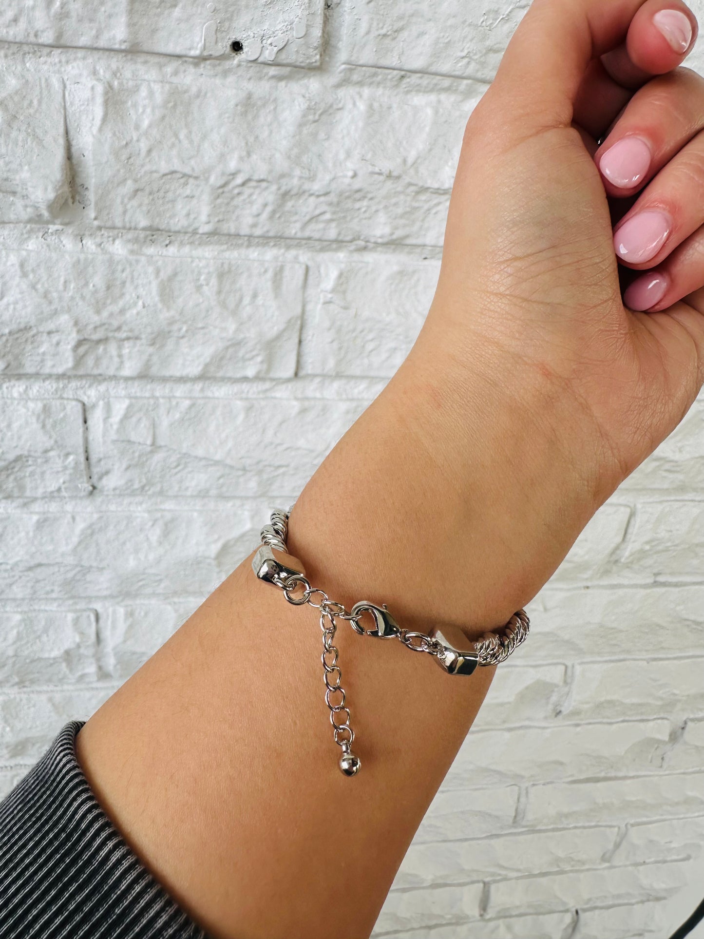 Silver Twist Chain Bracelet