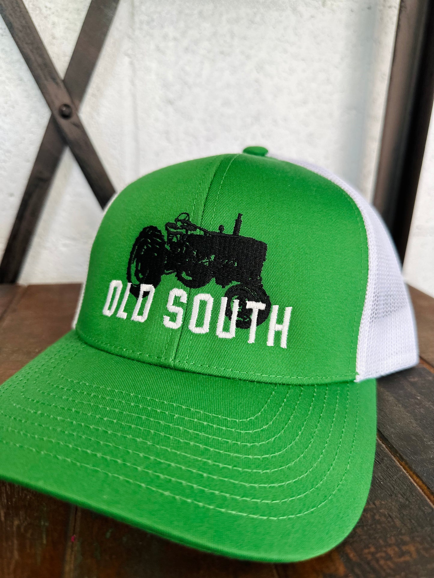 Tractor Trucker Hat - Kelly Green / White