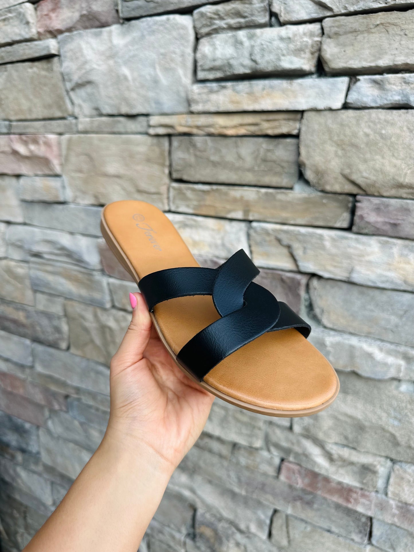 The Kate Black Sandal