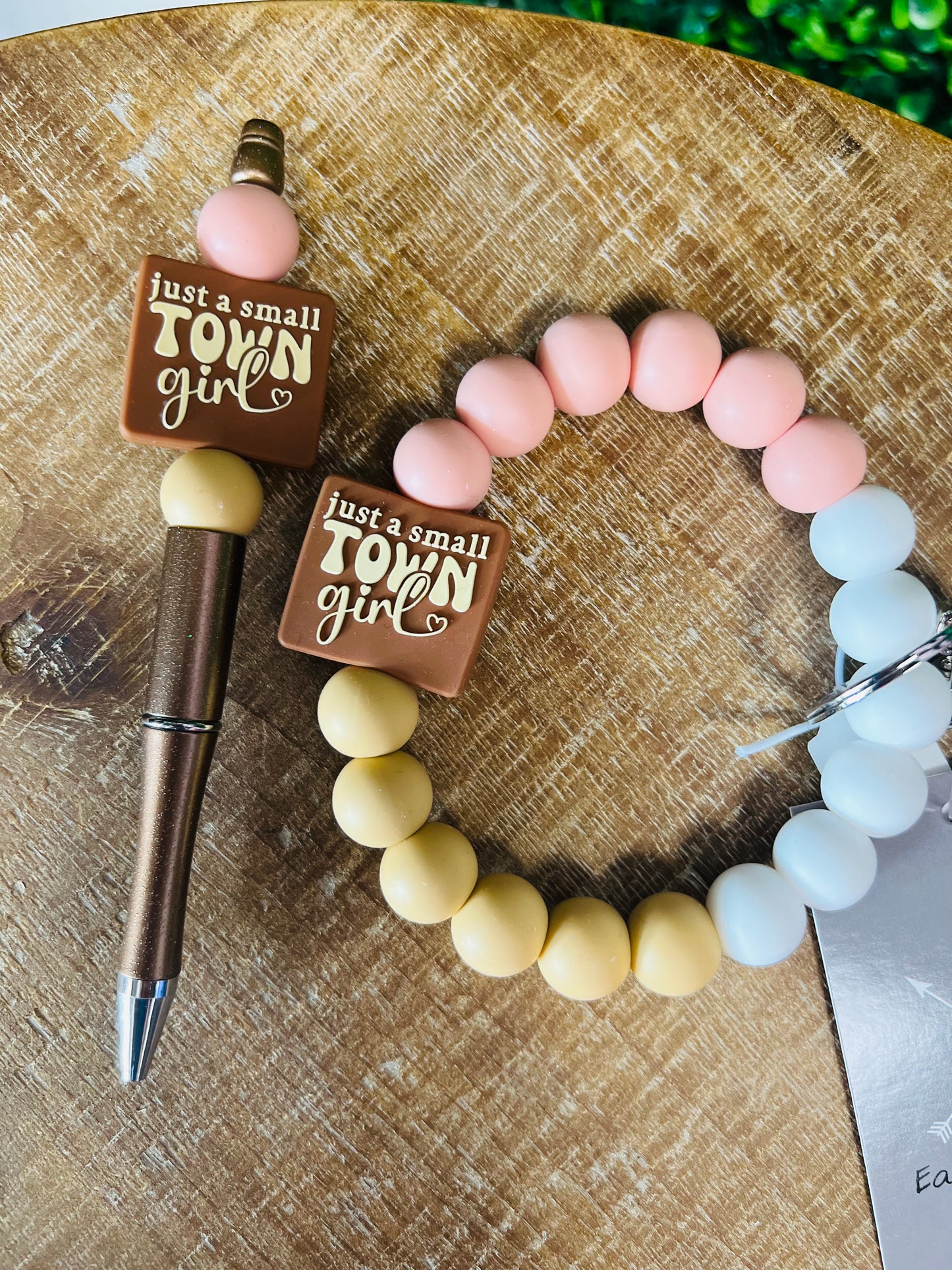 Just A Small Town Girl Beaded Pen