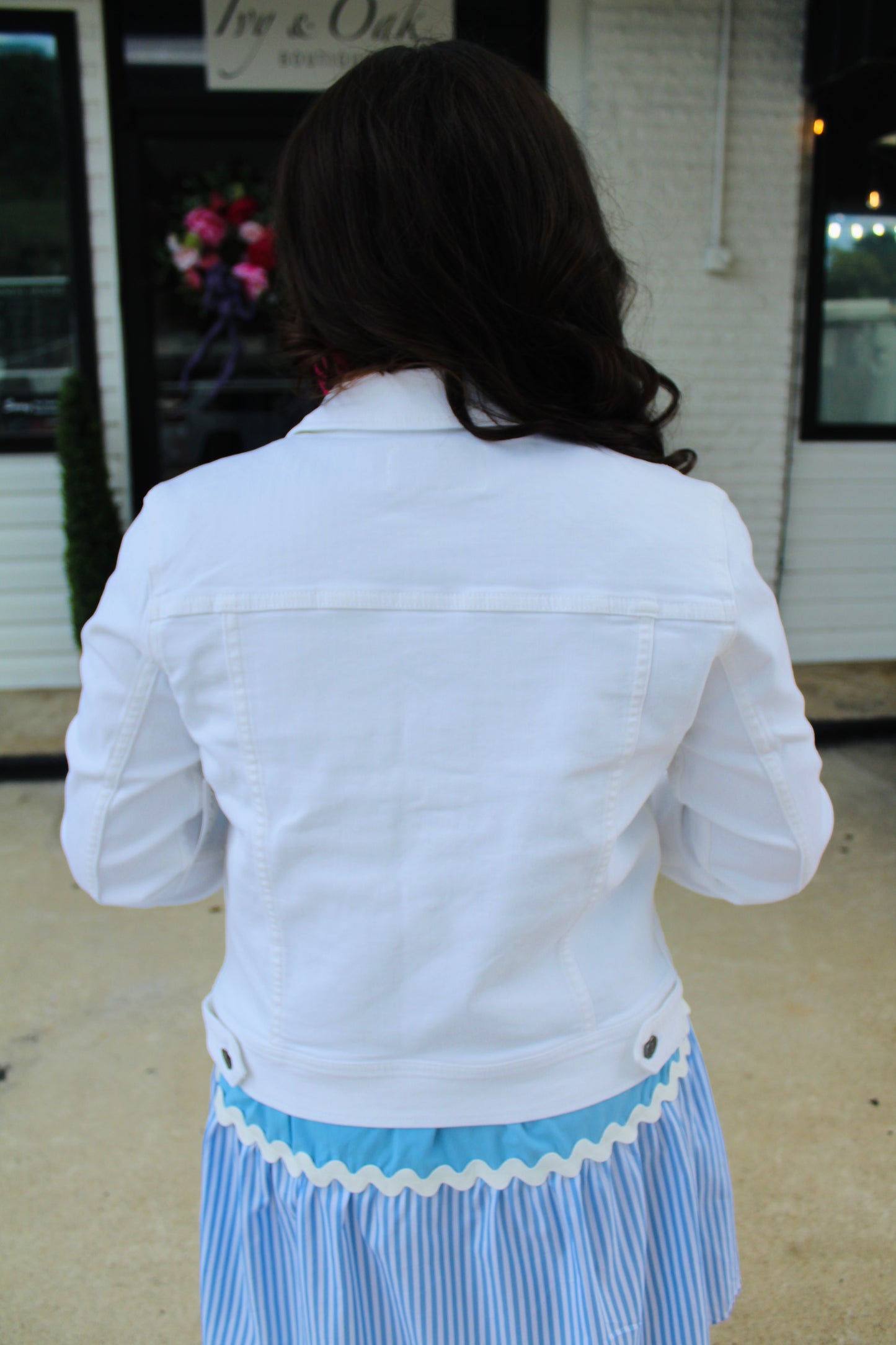 White Denim Jacket