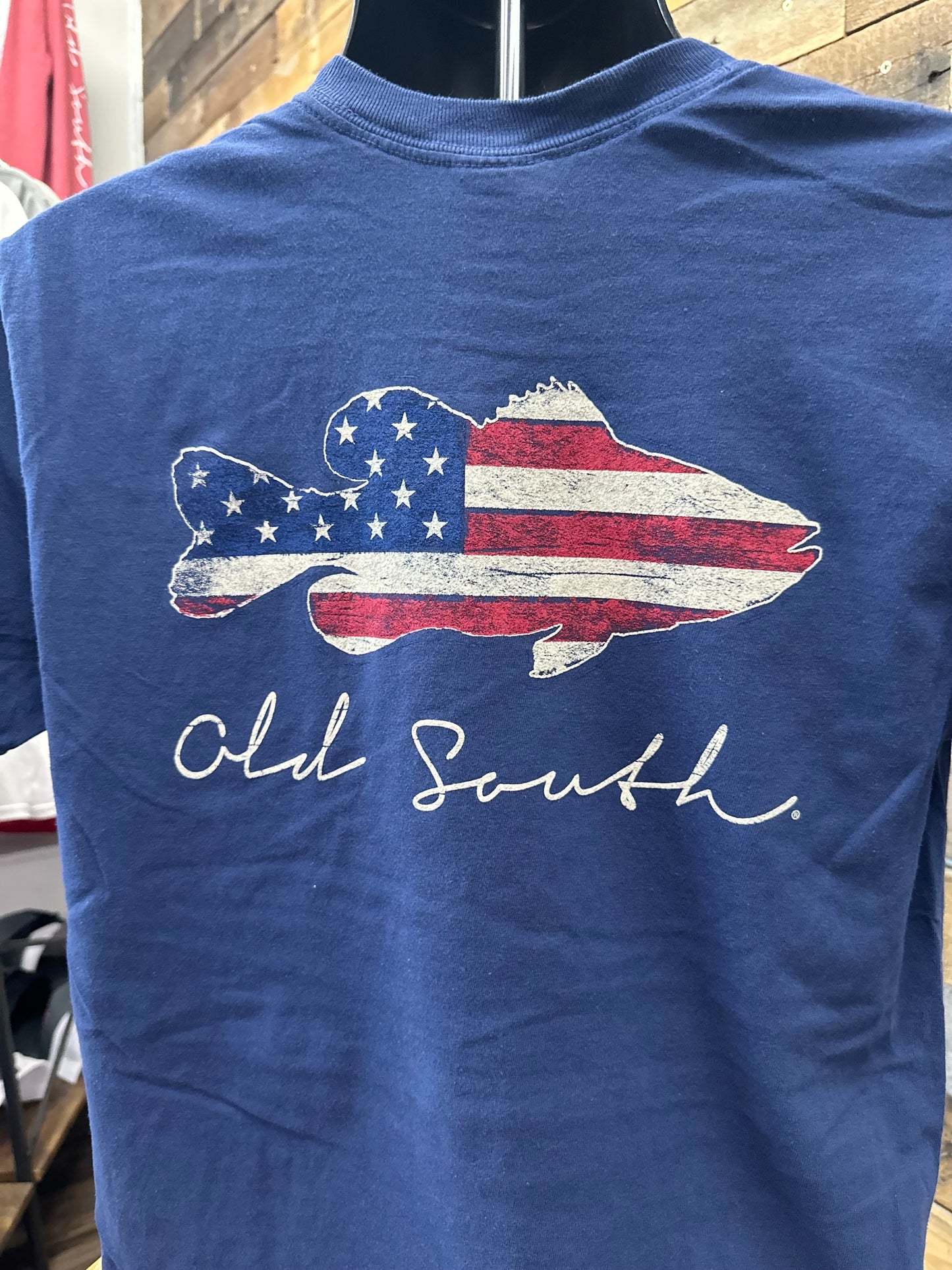 Bass American Flag Tee