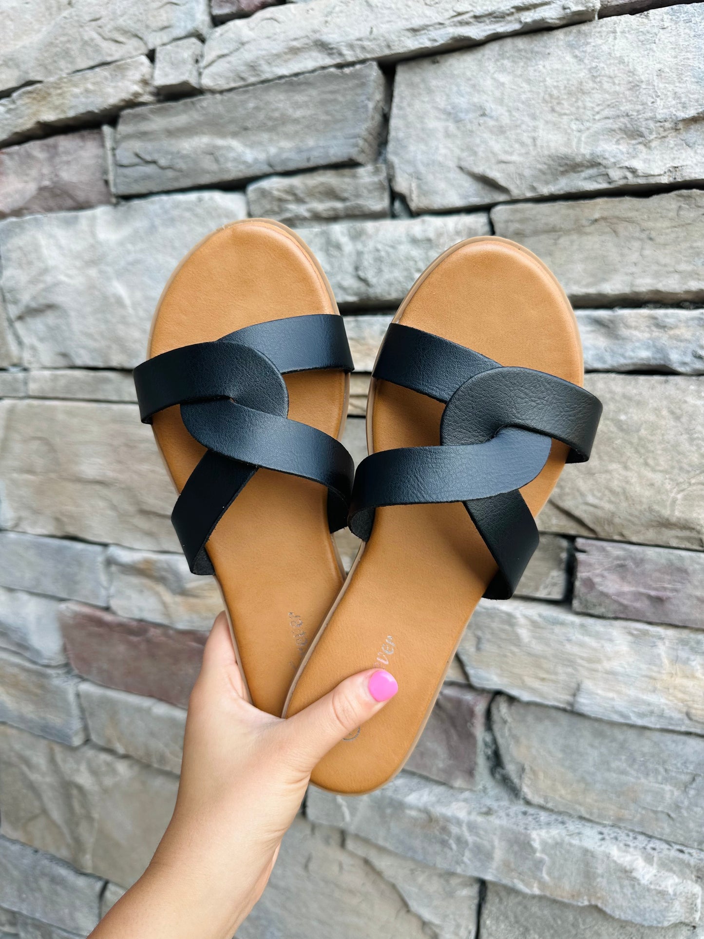 The Kate Black Sandal