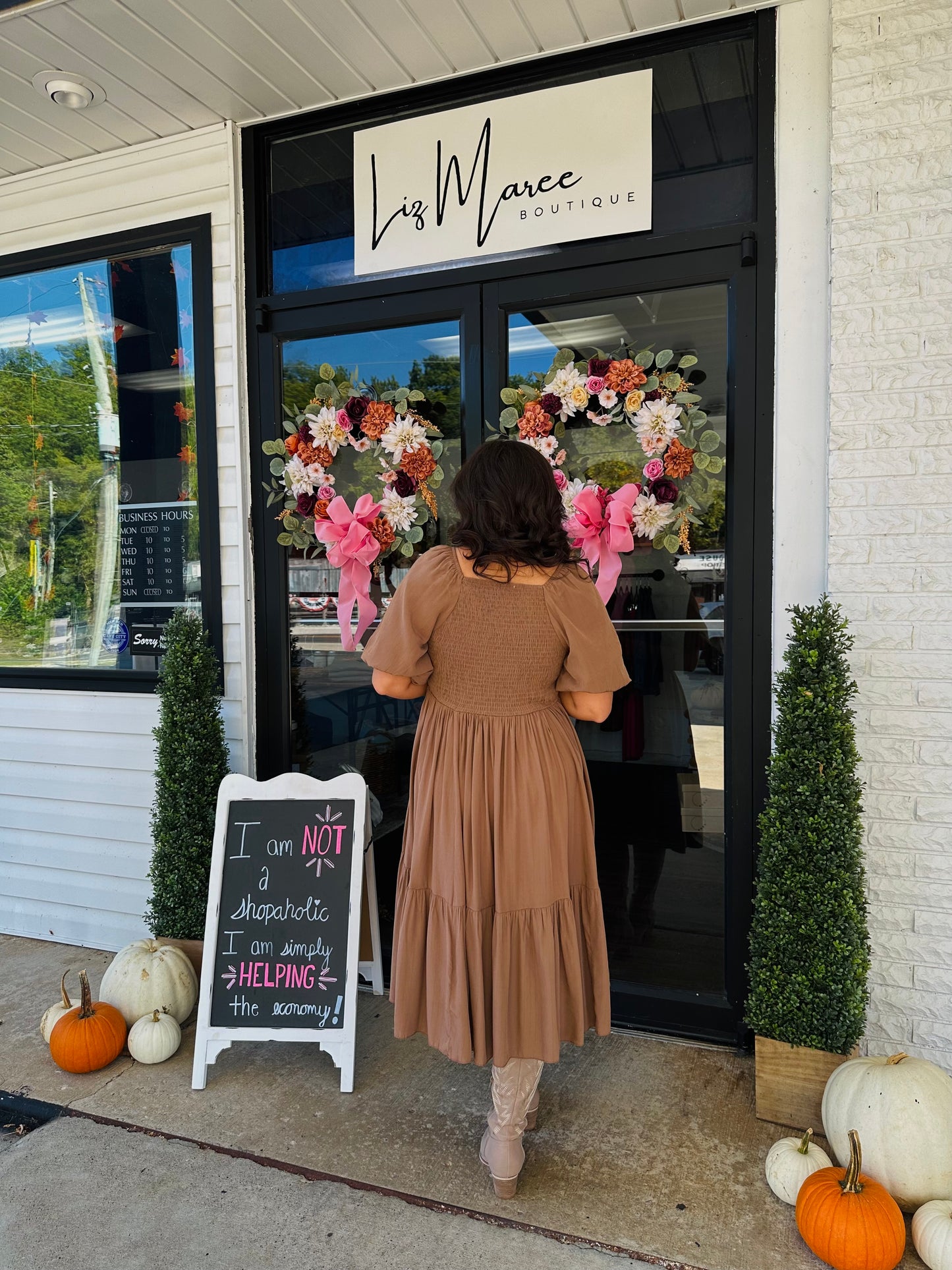 The Asher Square Neck Mocha Dress