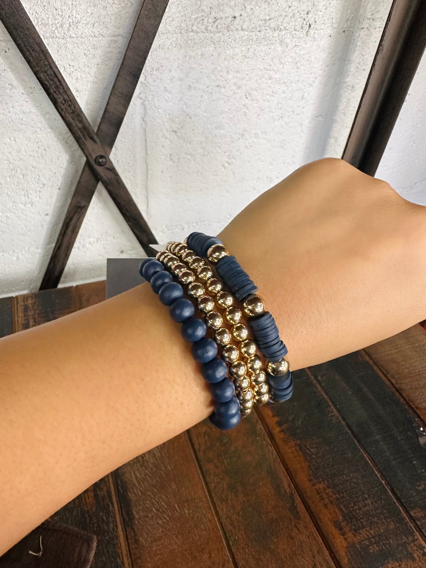 Navy and Gold Stack