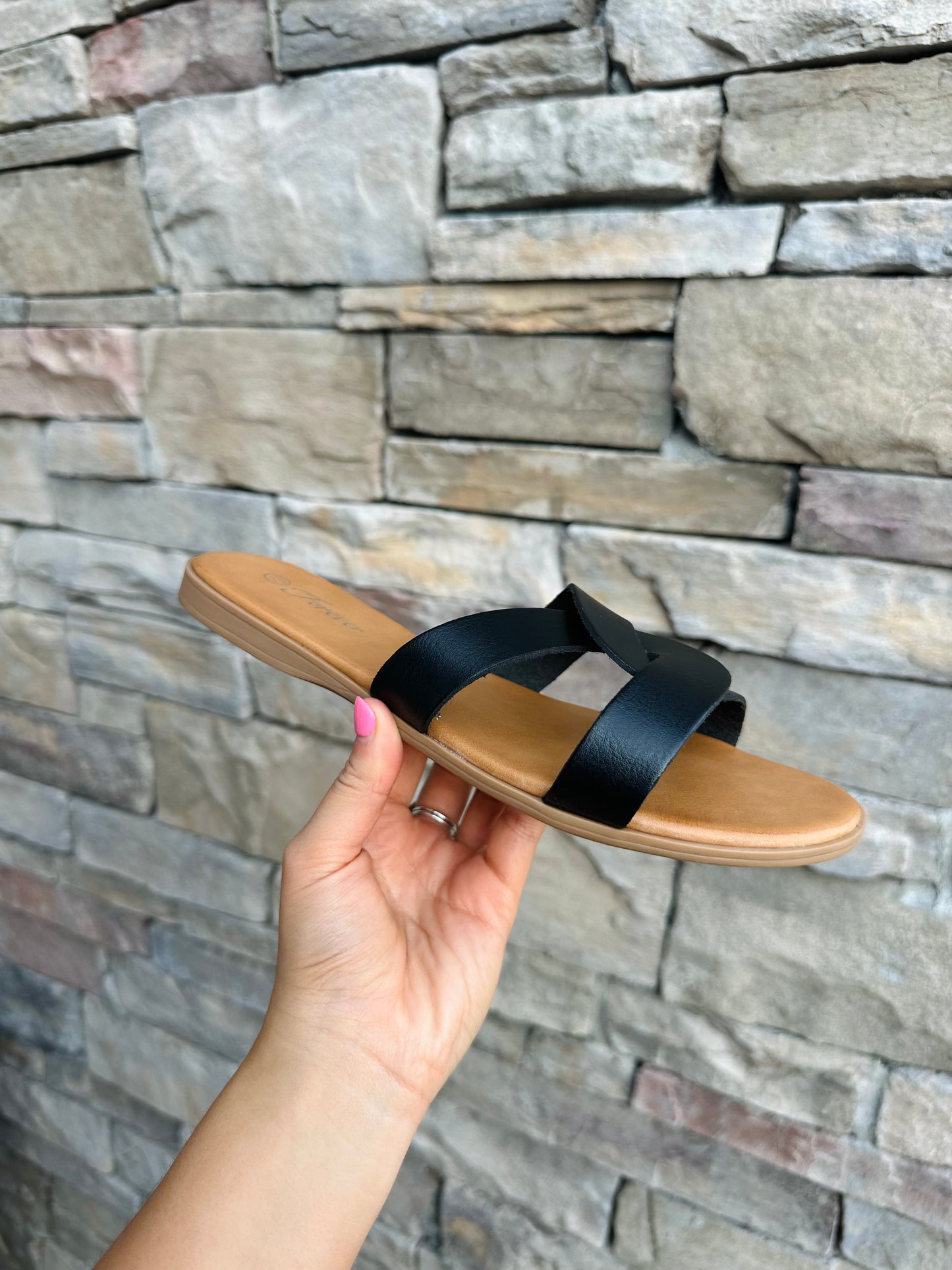 The Kate Black Sandal