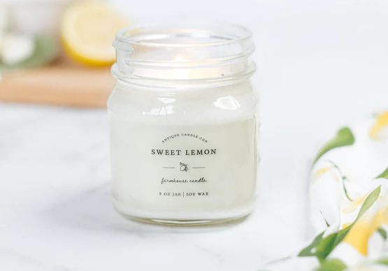 Sweet Lemon 8 oz candle