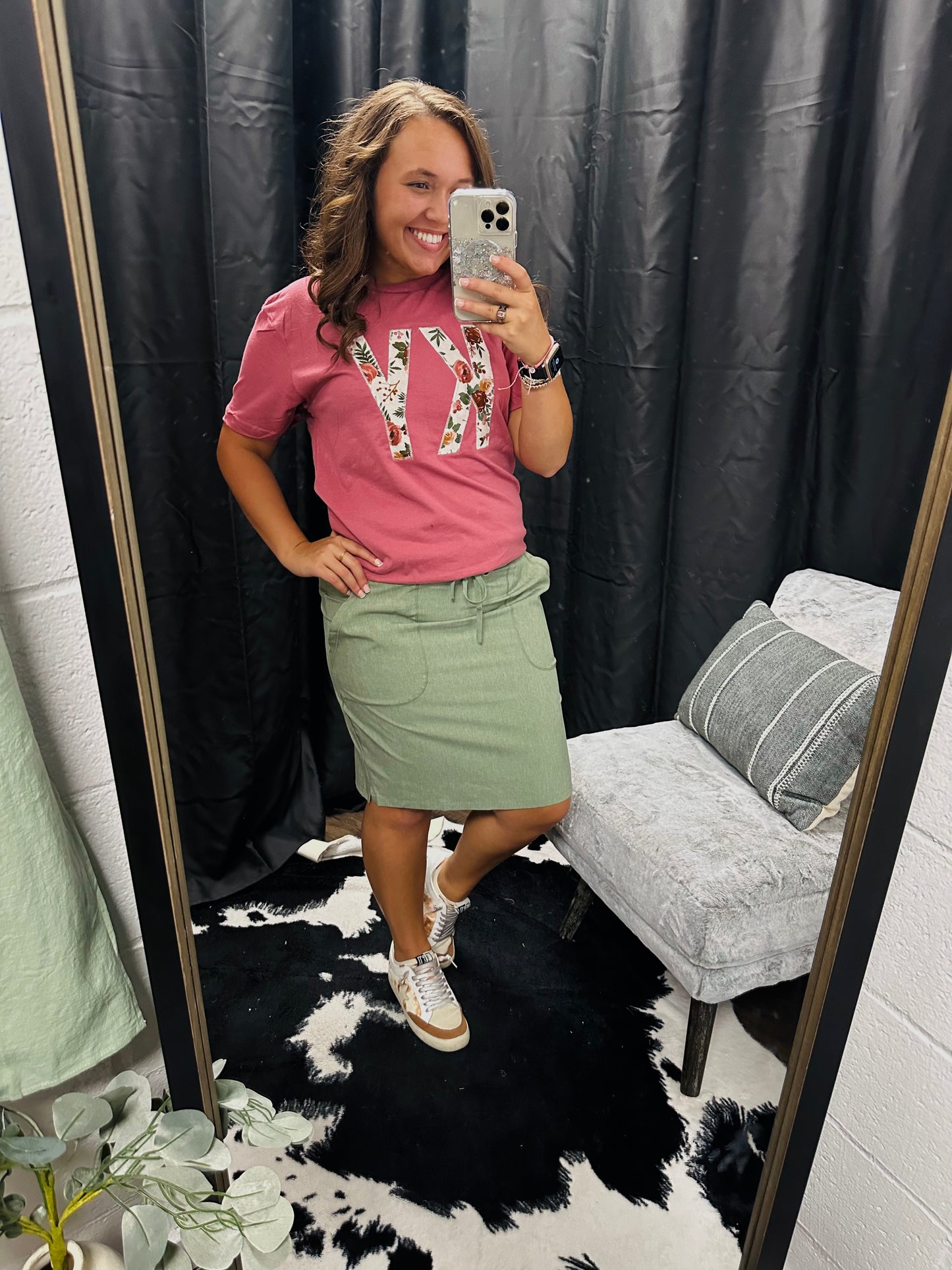 Sage Green Athletic Skirt