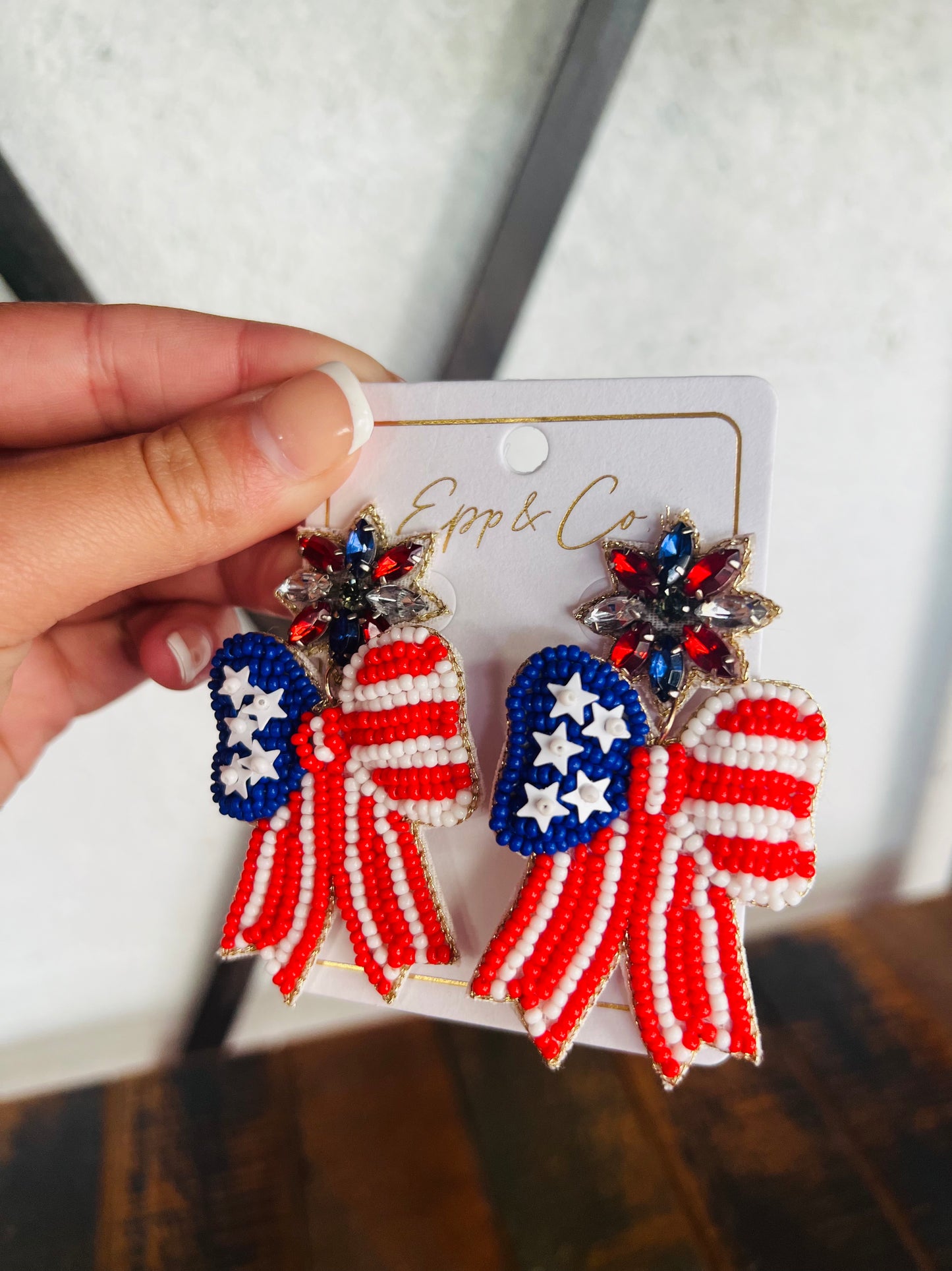 Red White and Blue Bows