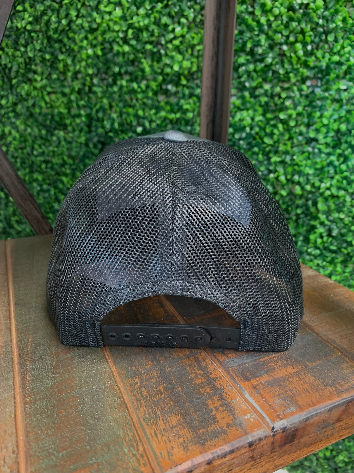 Bowed Trucker Hat (Graphite/Black)