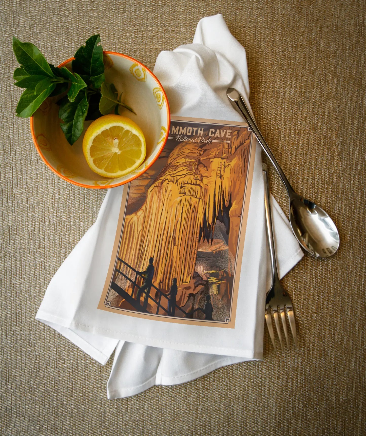 The Drapery Room Mammoth Cave Tea Towel