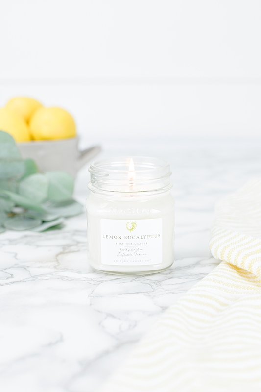 Lemon Eucalyptus 8oz Candle