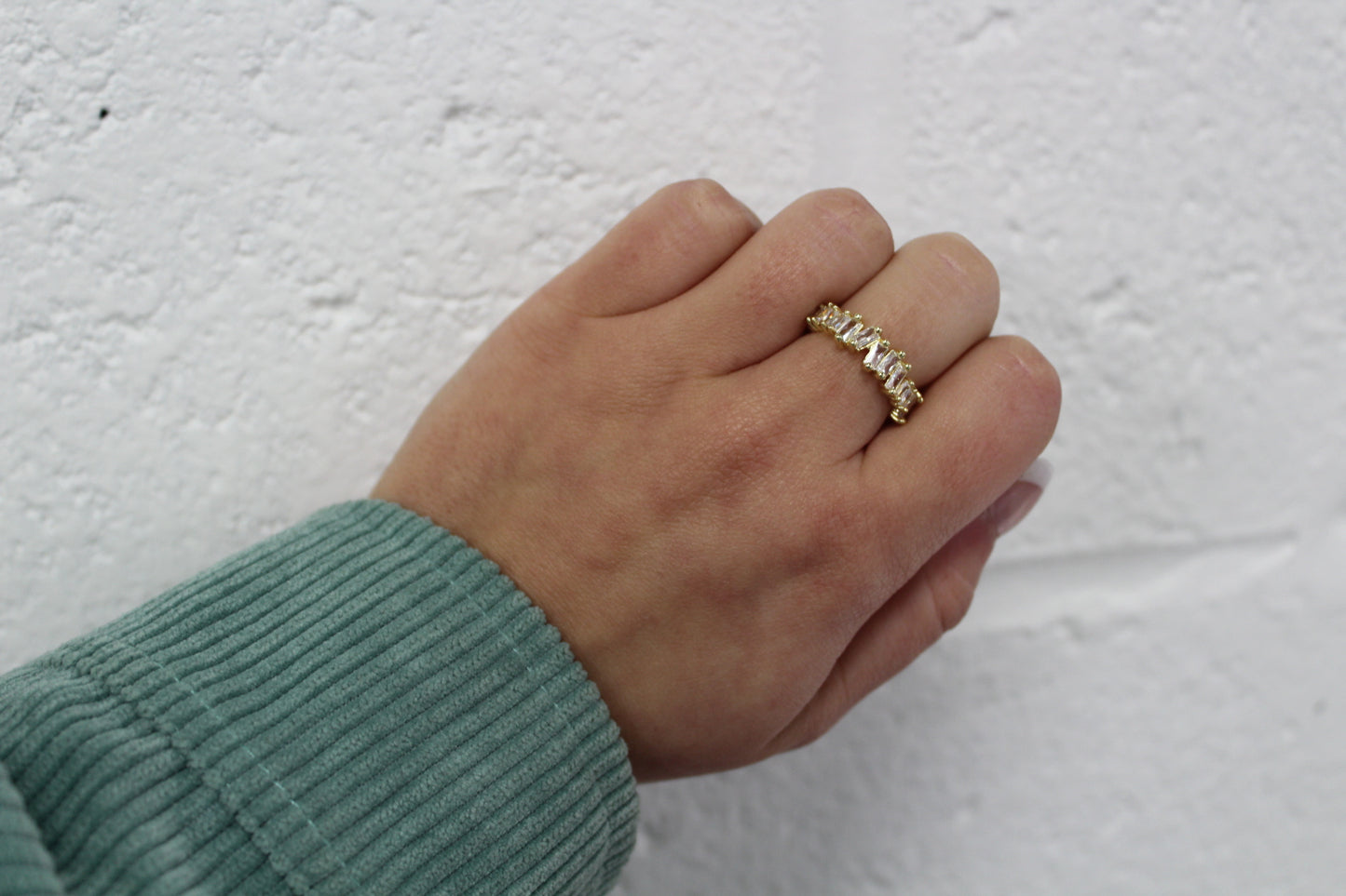 The Stella Rhinestone Cuff Ring