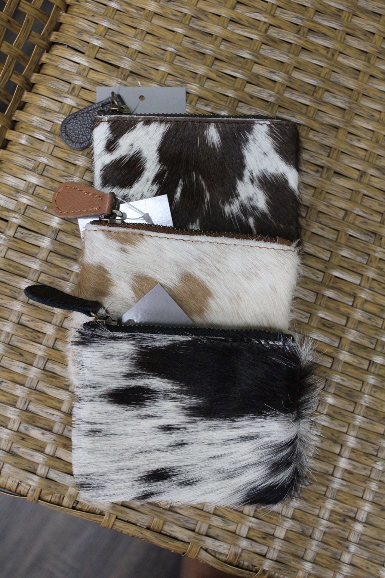 Cowhide Coin Pouch