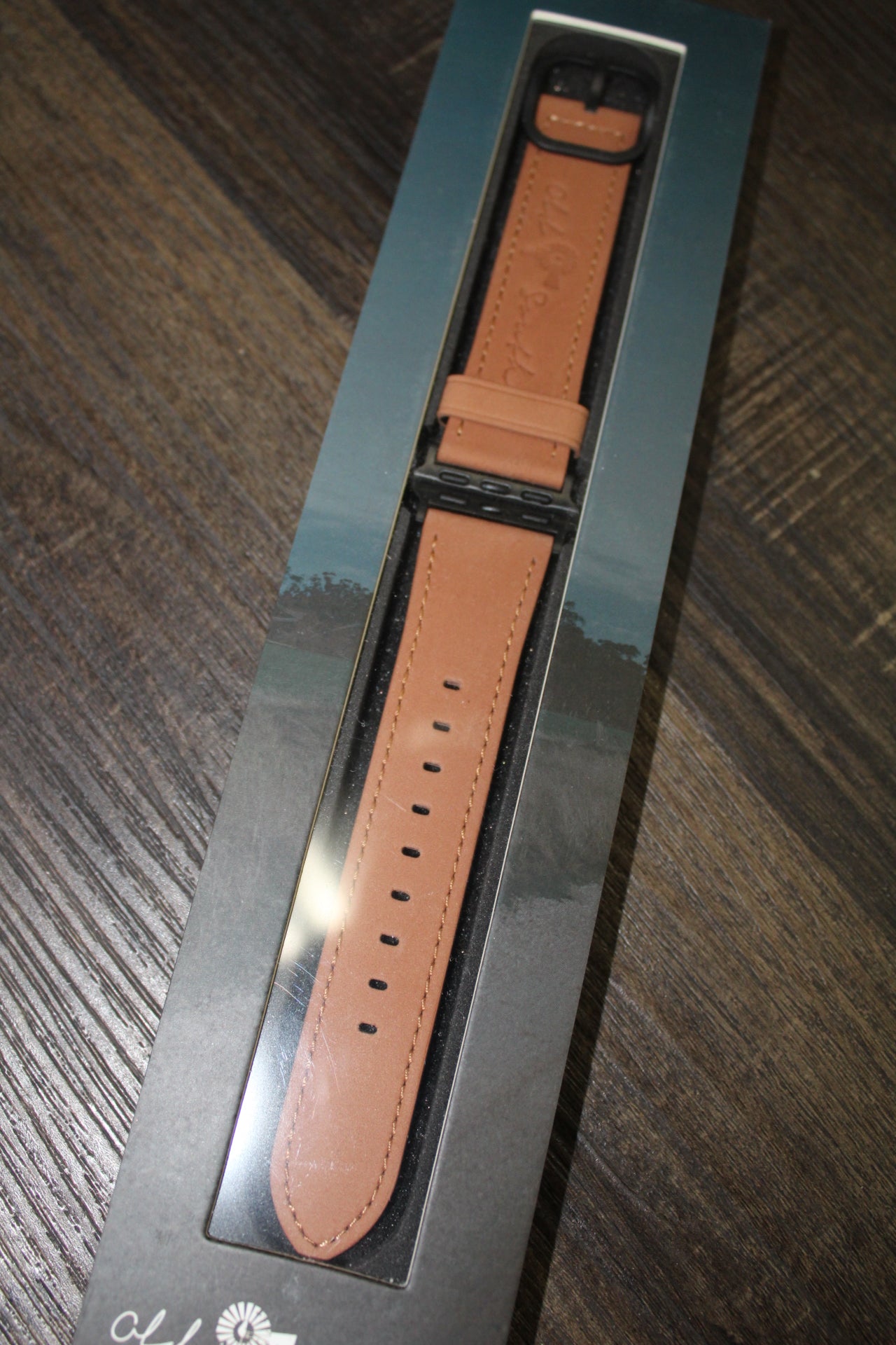 Tan Leather Apple Watch Band