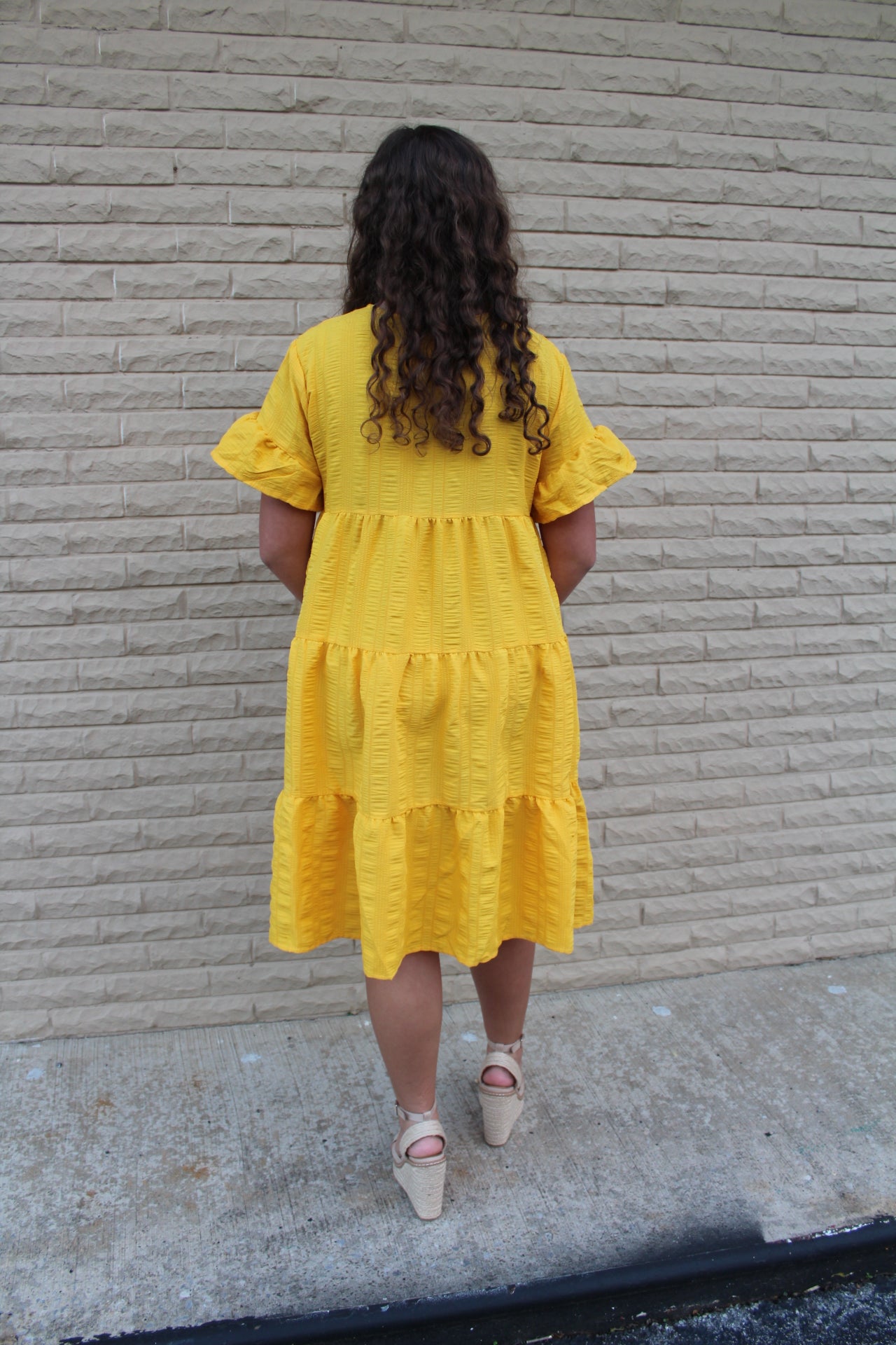 The Kasey Yellow Babydoll Dress