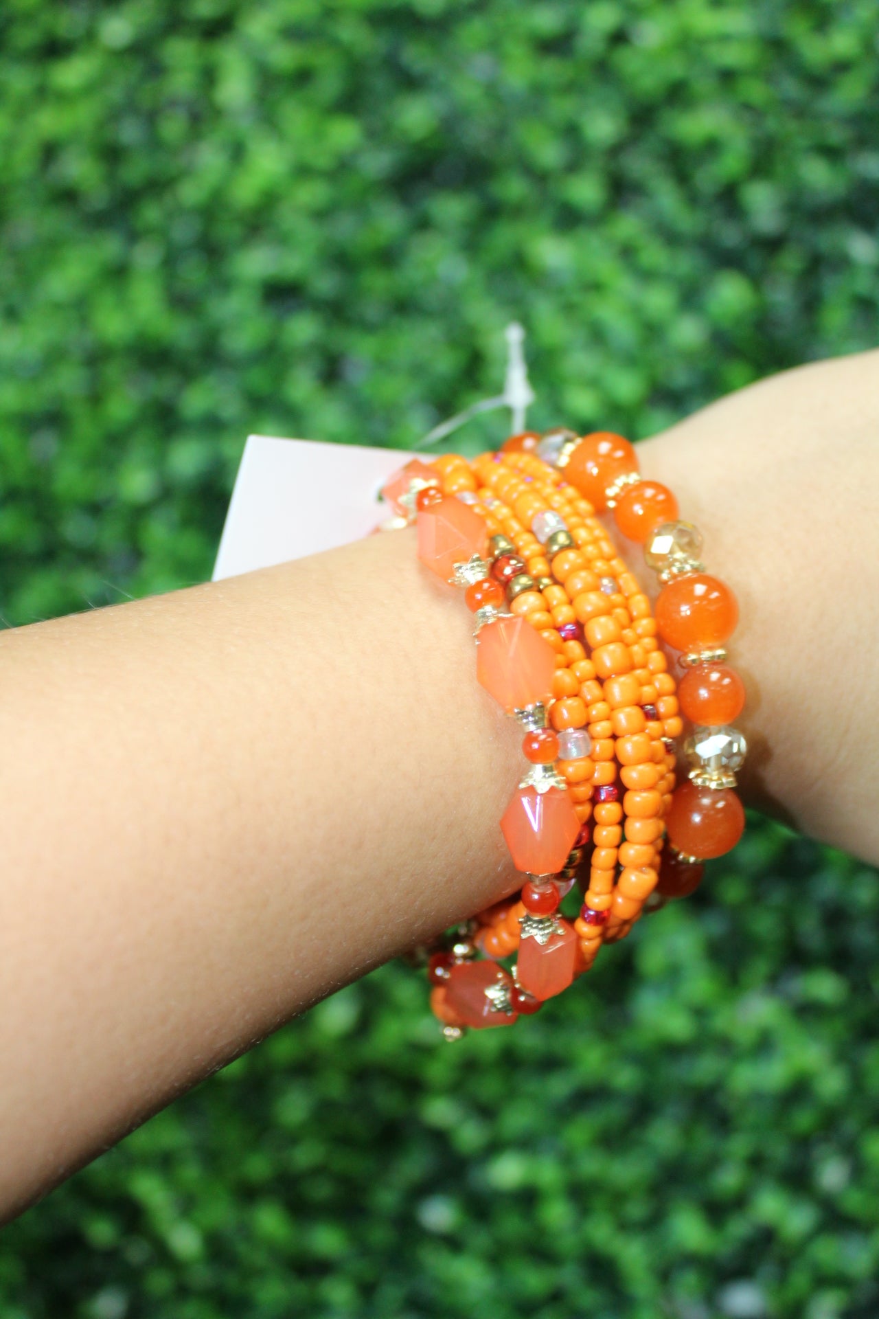 Orange 4pc Bracelet Set