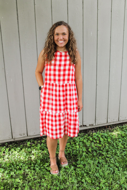 Those Summer Days Tiered Swing Dress