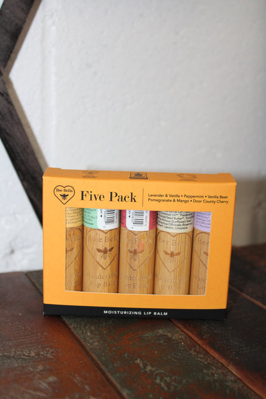 Five Pack of Lip Balm